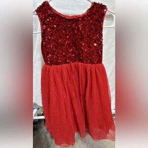 Cat & Jack Red Sequin Formal Dress